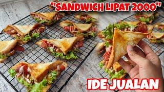 IDE JUALAN PALING SIMPEL YANG AKU TAU, MODAL EKOMOMIS TAPI LARIS!! SANDWICH LIPAT 2000AN