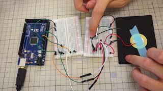 Arduino E-drum -  Cymbal Circuit Test