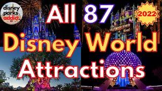 Walt Disney World ATTRACTION GUIDE - All Rides in All Four Parks - 2022 - Orlando, Florida