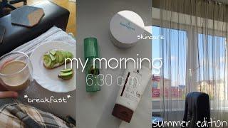 Мое летнее утро 2022 | My morning routine 2022 | уход, завтрак, пробежка