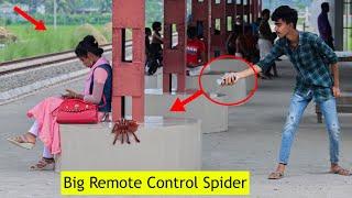 Fake Spider Attack Prank On Public | Big Remote Control Spider Vs Man Prank Video | Try To Not Laugh