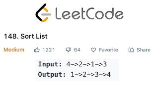 LeetCode Sort List Explained - Java