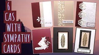 6 Clean and Simple (CAS) With Sympathy Cards