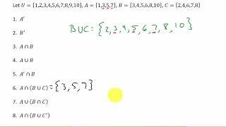 Sets: Union, Intersection, Complement