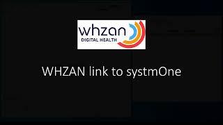 How to link Whzan data into SystmOne