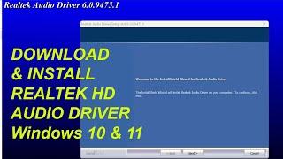 How to Download and Install Realtek High Definition Audio Driver Windows 10 and 11