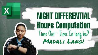 Excel Lesson: Night Differential Hours Based on Time In and Out
