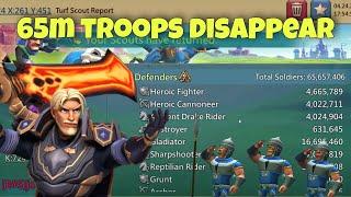 Lords Mobile - How to make troops disappear. Scary reports agaisnt big compositions