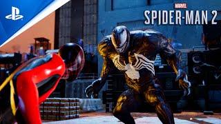 Marvel's Spider-Man 2 2023 - All Venom vs Miles Morales Cutscenes - Spider-Man Miles Morales PC MODS