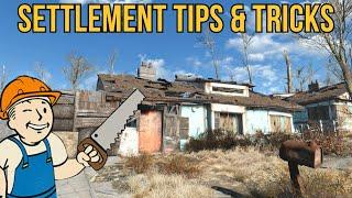 Fallout 4 Settlement Building Tips and Tricks NO MODS