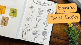 12 Easy Flower Doodles to bring Joy to your Soul
