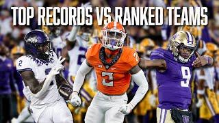 Top 10 Records vs Ranked Opponents Since 2014 | CFB