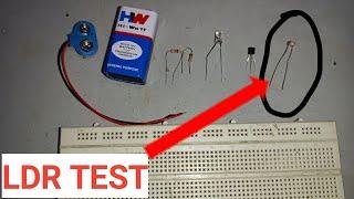 ldr | ldr testing | LDR testing using | LDR testing | how to test ldr using