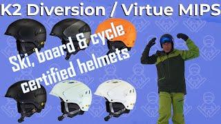 Tested: K2 Diversion / Virtue MIPS 2021 ski, snowboard & cycle helmet