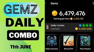 GEMZ COIN DAILY COMBO QUIZ, 11TH JUNE