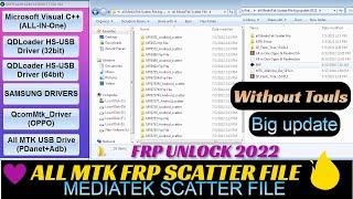 MediaTek Scatter File | (All Models) FRP Unlock | All MTK FRP Scatter File | Erase FRP New OS