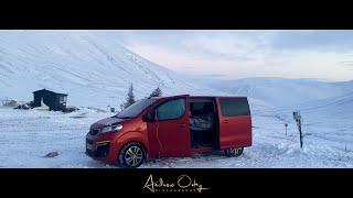 Scotland Weekend Photography Road Trip - December 2022 - Camper in winter at Glencoe and Glenshee