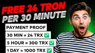 Free TRON Miner ️  No investment required ~ Free upto 15 TRX 