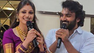 Kiran Abbavaram and Rahasya Gorak First Appearance Infront Of Media After Marriage | Manastars