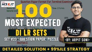 CAT 2024 DI LR: Solving 100 Most Expected DILR Sets with Arpit Sir | Set 23: Question Paper : Puzzle