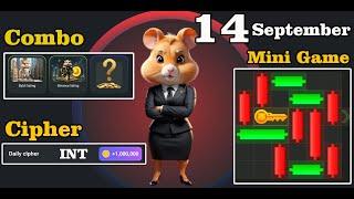 14 September Daily Combo, Daily Cipher And Mini Game Puzzle Hamster Kombat Today!