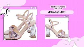 Calçados Torricella Sapatos Femininos Sandália Salto de Cristal 1601A #dshoesoutlet