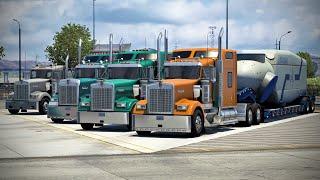 Hauling Wind Turbines in ATS Convoy!