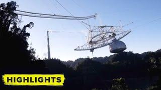 Watch the Arecibo Observatory's catastrophic collapse!