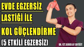 EGZERSİZ LASTİĞİYLE EVDE KOLLARINIZI GÜÇLENDİRİN #aktifizyo #fiziktedavi #kulunçağrısı #boyunağrısı