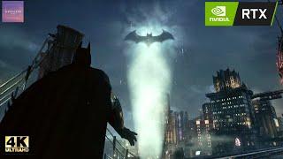 Gotham City Ambience & Walking [ Batman: Arkham Knight - 4K Ultra Max Graphics ]