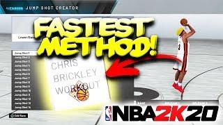 The FASTEST Way To Unlock Custom Jumpshot Creator In NBA2K20! Easiest Method