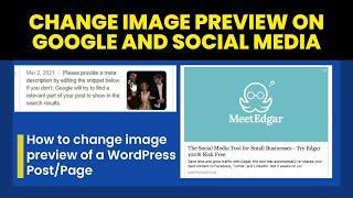 How To Change Image Preview of WordPress Post or Page | Post Thumbnails | Kashif Mahmood - KM