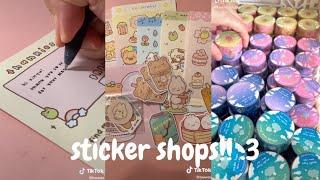 small sticker shops!! tiktok compilation