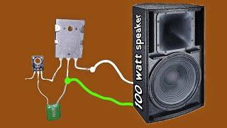 BUAT AMPLI 2 TRANSISTOR 5V 100watt