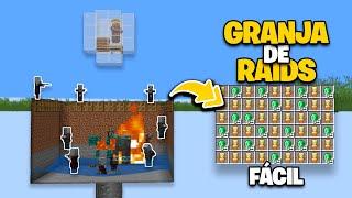 GRANJA DE RAIDS ESMERALDAS TOTEMS - FÁCIL MINECRAFT 1.20/1.19/1.18 JAVA