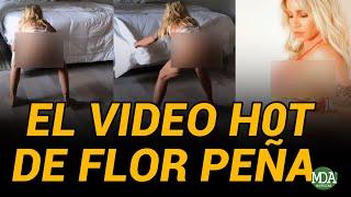 El video viral de Flor Peña haciendo la cama en ropa interior