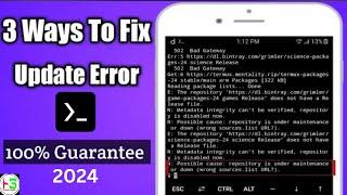 How to fix termux repository is under maintenance || LIVE PROOVE