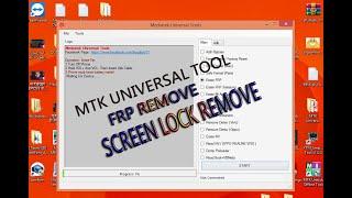 MTK Universal Tool frp #unlock Screen Lock Remove