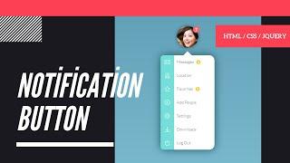 Notification Dropdown Menu | Html - Css - Jquery