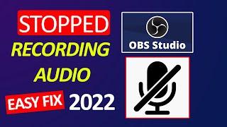 OBS Stopped Recording Your Microphone Audio | 2 Ways to fix it in 2022