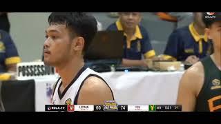 KEVIN SANTOS POSTERIZED FEU'S IMPORT #letranbasketball #letranknights