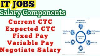 IT Job salary Components || CTC ECTC Fixed Pay Variable Pay || payroll questions #hrinterview