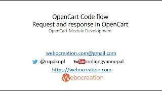 MVCL pattern, code flow and request & response in OpenCart defined