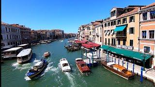 Walking tour from San Polo to Santa Croce district of Venice, Italy.  7th of July 2021.