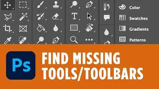 Find Missing Tools In Photoshop - Fix Toolbars and Reset Workspace