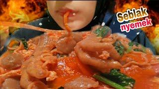 MUKBANG ASMR SEBLAK SPICY | INDONESIAN MUKBANG