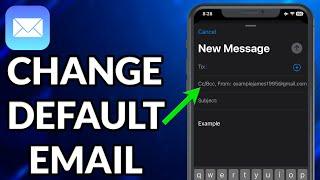 How To Change Default Email Address On iPhone