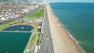 Brighton beach Aerial Videography by drone