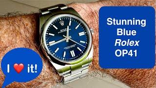 2024 Rolex Oyster Perpetual OP41 bright blue dial review - I LOVE IT!