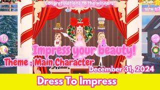 Theme Main Character in Dress To Impress ROBLOX #dti